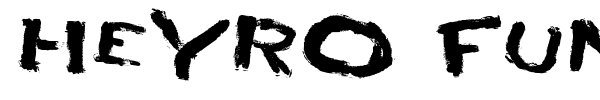 Heyro Fun font preview